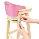 Hape drvena hranilica za lutku i jastučić koji se lako namešta