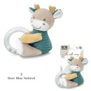 Lorelli Igračka za bebe zvečka Ring Deer Blue Natural