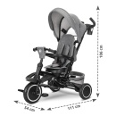 Multifnkcionalni tricikl za decu Freccia Grey - dimenzije