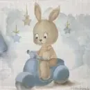 Muslin tetra pelene za bebe 2u1 Zeka na motoru Plavi