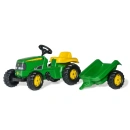 Rolly Toys rollyKid John Deere dečiji traktor na pedale sa prikolicom zeleni 012190
