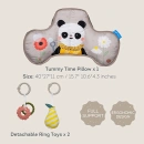 Taf Toys Panda jastuk za tummy time sa zvečkom i glodalicom
