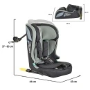 Sklopivo auto sedište Cangaroo iDrive za lako odlaganje - dezen Twill Green