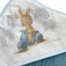 Deksi Peškir za bebe 100 x 100 Zeka na motoru Plavi