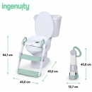 Sklopivi adapter za WC sa stepenikom Ingenuity - dimenzije