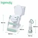 Sklopivi adapter za WC sa stepenikom Ingenuity - dimenzije