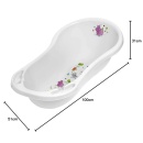 Keeeper Kadica za bebe Hippo White - dimenzije