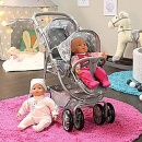 Knorrtoys Kolica MILO dupla sa rotacijom Royal grey