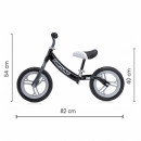 Lorelli Fortuna bicikl bez pedala sa TPR ručkama i udobnim sedištem Grey & Black - dimenzije