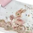 Muslin tetra pelene za bebe 2u1 Zeka Rozi