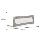 Zaštitna stranica za krevet 130cm Grey - dimenzije