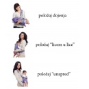 Lorelli Kengur nosiljka za bebe Weekend Beige položaji