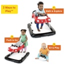 Kids II Starts Dubak 3-in-1 little Speedster Car Walker Red Racer 16784