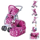 Funkcije Knorr Toys COCO kolica za lutke Star Dark Pink