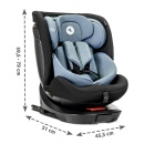 Lorelli auto sedište Concord Pro Blue ISOFIX sistem - dimenzije