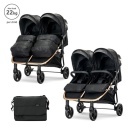 Lorelli DUO kolica za blizance Black