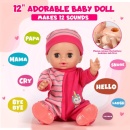 Lutka beba koja priča i proizvodi zvukove - talking baby doll