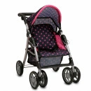 MONI Kolica za lutke Pinky Dots