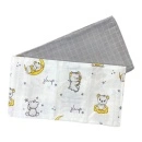 Muslin tetra pelene za bebe 2u1 Meda na mesecu žuto