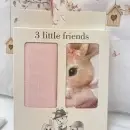 Deksi Muslin tetra pelene za bebe 2u1 Zeka na biciklu Rozi
