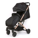 BBO Boogy D600 Black lagana aluminijumska kolica za bebe sa velikom tendom i zimskom navlakom