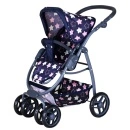Knorr Toys Kolica za lutke Coco Star blue pink - prednja strana