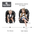 Lorelli Autosedište BENEVENTO ISOFIX I-Size 76-150cm Black Jasper