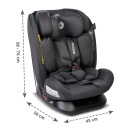Lorelli Scorpius i-Size auto sedište za decu od 40 do 150 cm Black Jasper - dimenzije