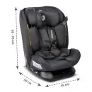 Lorelli Scorpius i-Size auto sedište za decu od 40 do 150 cm Black Jasper - dimenzije