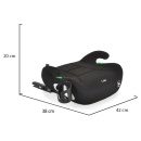 MONI Autosedište Booster I-JET Isofix 125-150cm Black