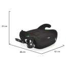 MONI Autosedište Booster I-JET Isofix 125-150cm Black