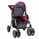 MONI Kolica za lutke Pinky Dots
