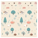 BBO podloga za bebe 180x200 cm – neutralni Cool Cat dezen