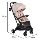 Cangaroo Kolica AIRWALK Cloud Pink 22kg