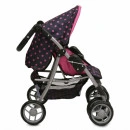 MONI Kolica za lutke Pinky Dots