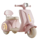 Retro motor na akumulator za decu u pastelno roze boji