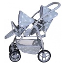 Knorrtoys Kolica MILO dupla sa rotacijom Royal grey