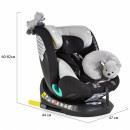 MONI Auto sedište Serengeti I-Size 40-150cm Isofix Light Grey