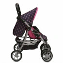 MONI Kolica za lutke Pinky Dots