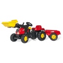 Traktor Rolly Kid - X utovarivač sa prikolicom 023127 prednja strana