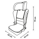 Asalvo Autosedište UNIFIX ISOFIX I-Size 100-150cm Grey