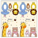 BBO podloga za bebe 180x200 cm – šareni Animal Paradise dezen