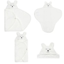 Jollein Wrap Blanket Bunny – prikaz zimske navlake za bebe u beloj boji