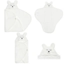 Jollein Wrap Blanket Bunny – prikaz zimske navlake za bebe u beloj boji
