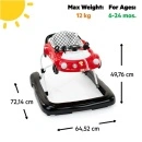 Kids II Starts Dubak 3-in-1 little Speedster Car Walker Red Racer 16784