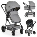 Kolica GISELLE 2u1 Grey + auto sedište