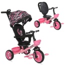 Lorelli Tricikl REVEL Pink Grunge - multifunkcionalni dečiji tricikl 12-60 meseci