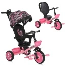 Lorelli Tricikl REVEL Pink Grunge - multifunkcionalni dečiji tricikl 12-60 meseci