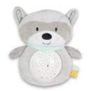 Moni Toys Noćna lampa i projektor sa belom bukom Snuggly Raccoon