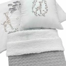Posteljina za krevetac Safari Winter Siva set 7/1